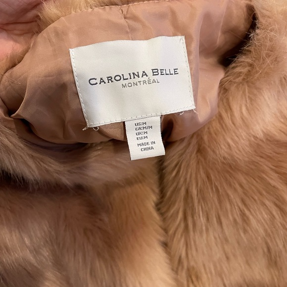 Carolina Belle faux fur peach coat - Picture 7 of 9
